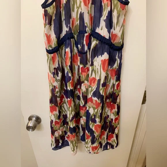 Moulinette Soeurs Pond Reflections Silk Dress Sz 6 - Picture 3 of 7